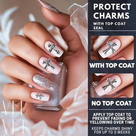 ZOKLU on press-on nail demo showing easy adhesive application and comfort