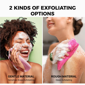 ZOMCHI close-up of soft-texture pouch showing fine mesh for gentle cleansing and comfort