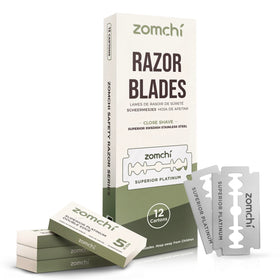 ZOMCHI front packaging showing 60-count blades and compact box for storage