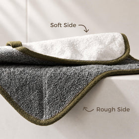ZOMCHI washcloth creating rich foam in shower for luxurious lather
