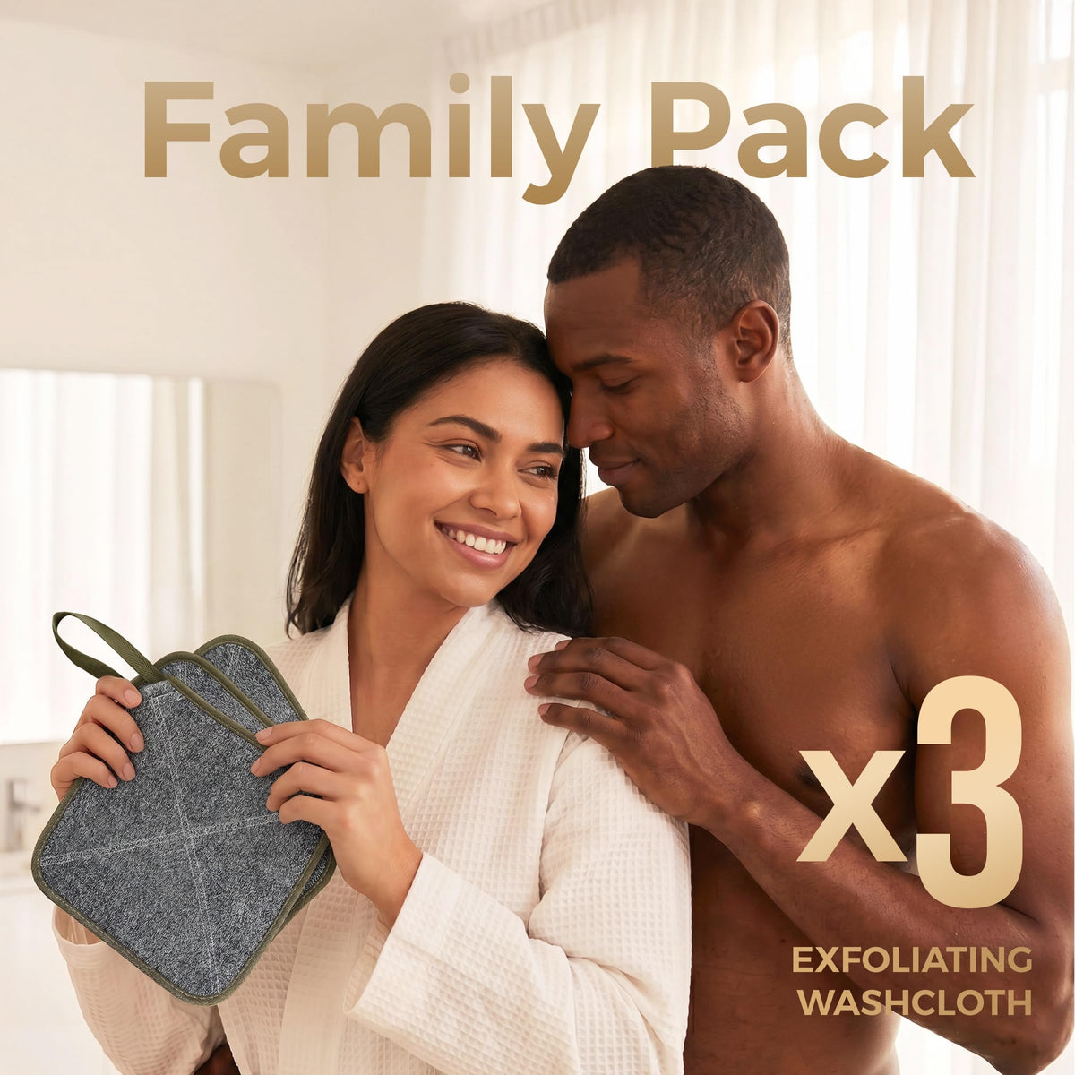 ZOMCHI stacked washcloths in bathroom setting for organized home use