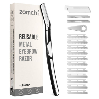 ZOMCHI polished metal handle front view showing ergonomic grip benefit