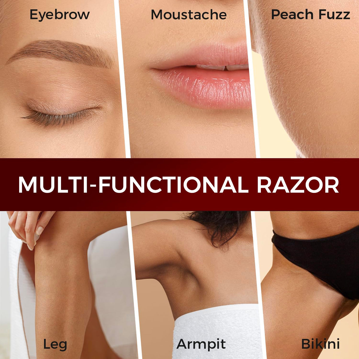 ZOMCHI razor used shaping an eyebrow for accurate grooming results