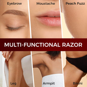 ZOMCHI razor used shaping an eyebrow for accurate grooming results