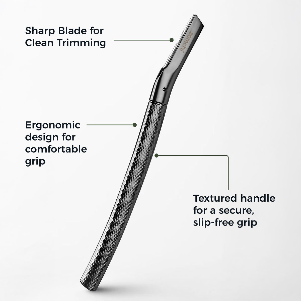 ZOMCHI razor on bathroom counter showing everyday grooming routine