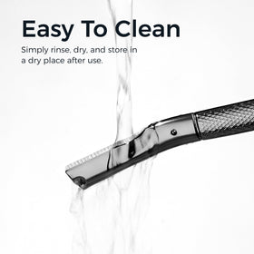 ZOMCHI razor used on upper lip demonstrating gentle hair removal