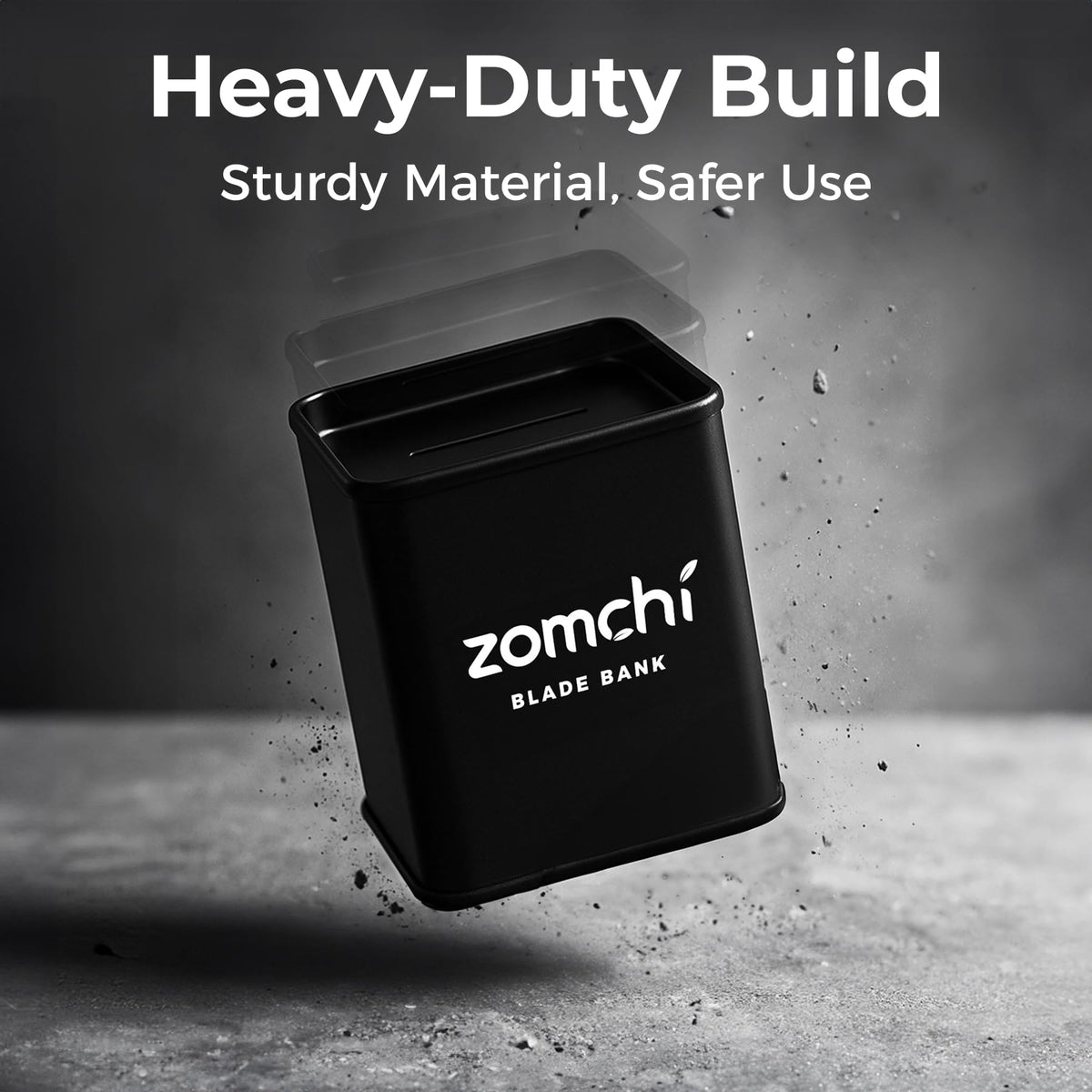 ZOMCHI side profile showing square shape for stability and space