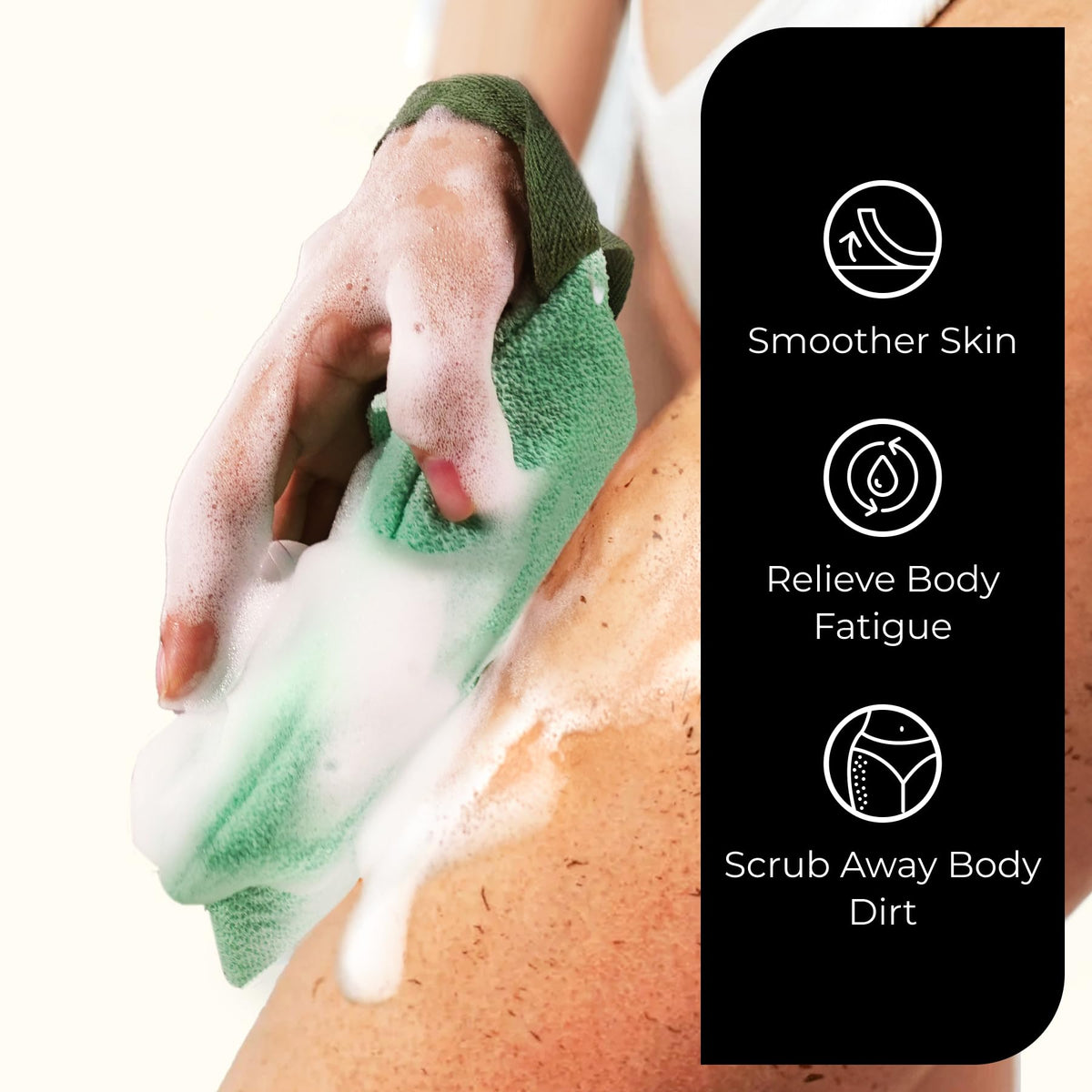 ZOMCHI pouch holding bar soap producing rich foam to conserve soap and lather quickly