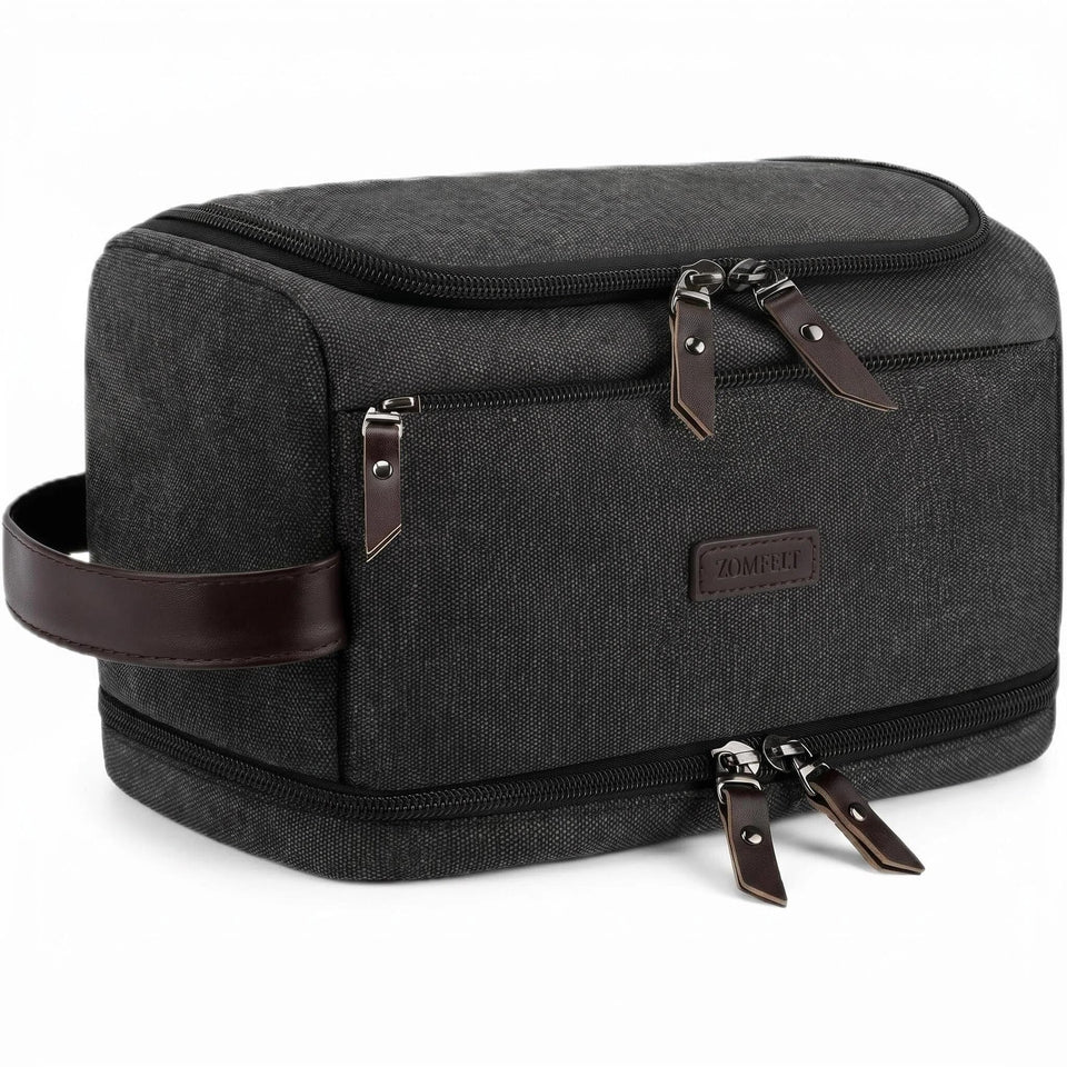 ZOMFELT front view showing pockets and compact travel-ready shape
