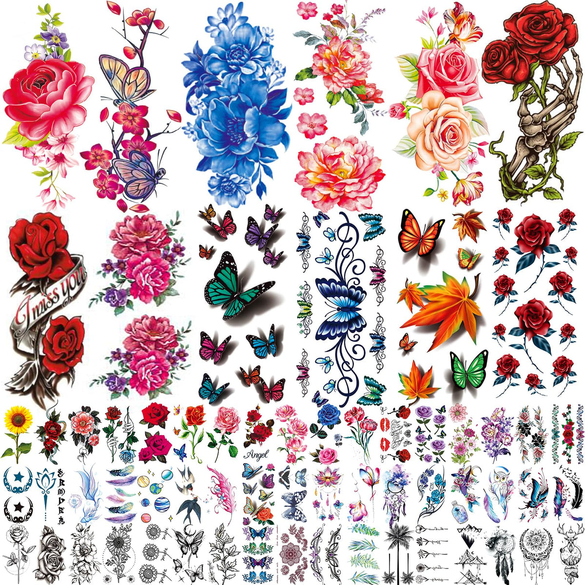 Zomme front packaging showing 82 sheets and mixed floral designs for versatile styling