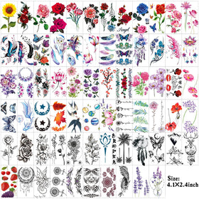 Zomme close-up of a large 7.5x3.6 inch sheet showing multiple rose and garland motifs