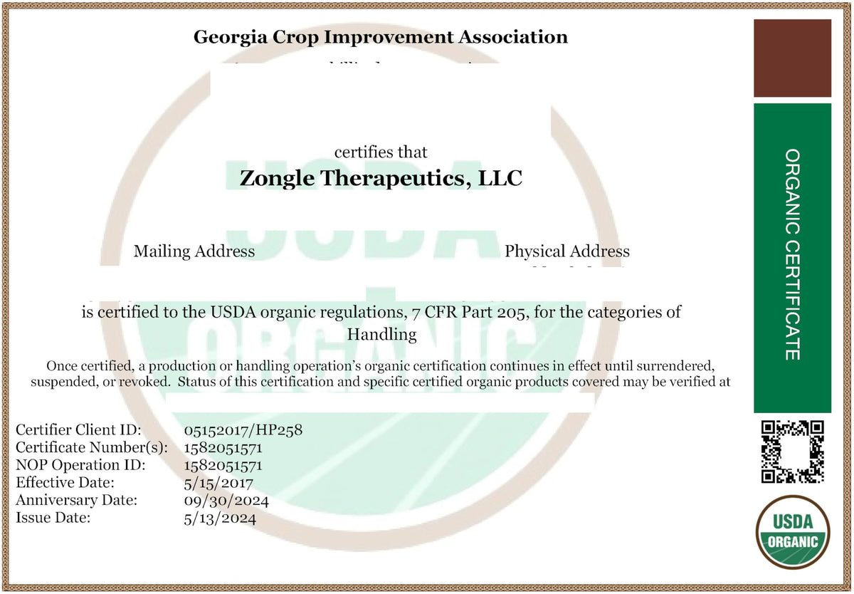 Zongle Therapeutics used on scalp to clarify buildup and refresh hair