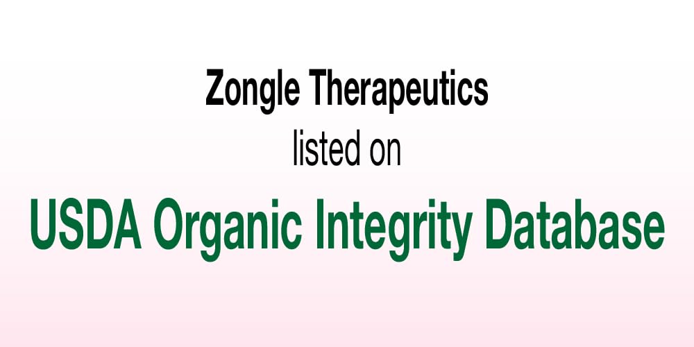 Zongle Therapeutics bottle held in hand to show the 4 oz travel-friendly size