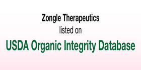 Zongle Therapeutics bottle held in hand to show the 4 oz travel-friendly size