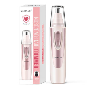 ZORAMI front view rose pink trimmer showing compact ergonomic design and easy use