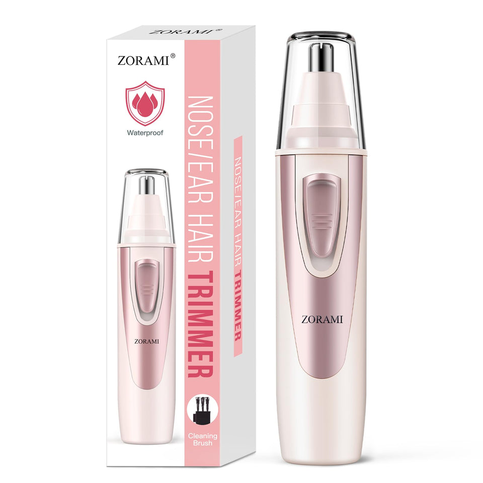 ZORAMI front view rose pink trimmer showing compact ergonomic design and easy use