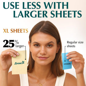 ZOROM'S close-up of sheet texture highlighting durable absorbency