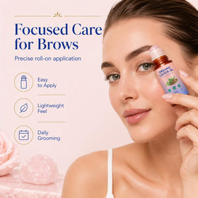 Zotreval rolling along brows and lashes for targeted nourishment