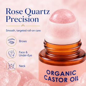Zotreval rose quartz roller head closeup for cooling massage