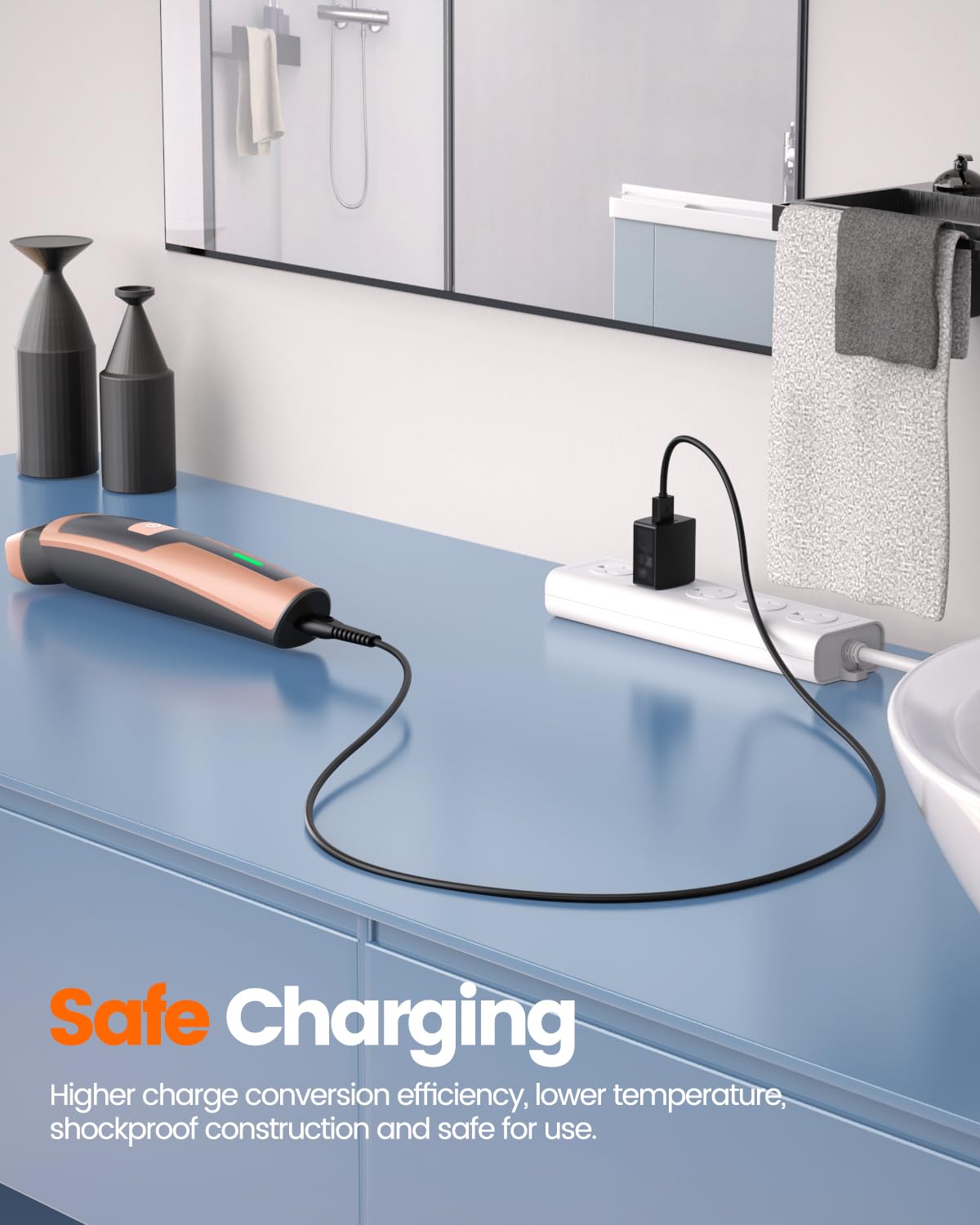 zouxan travel toiletry lifestyle showing charger packed for trips