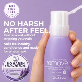 ZOYA cleaned nail after use showcasing conditioned surface and prep benefit