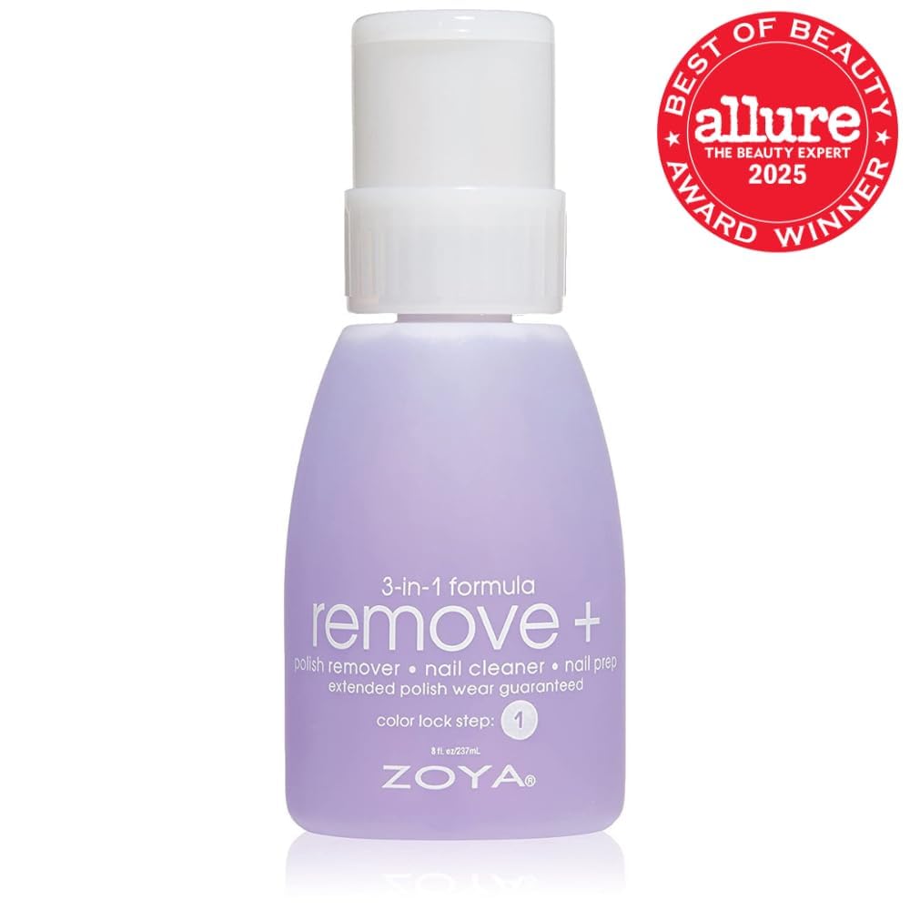 ZOYA side label closeup displaying product details and ingredients information