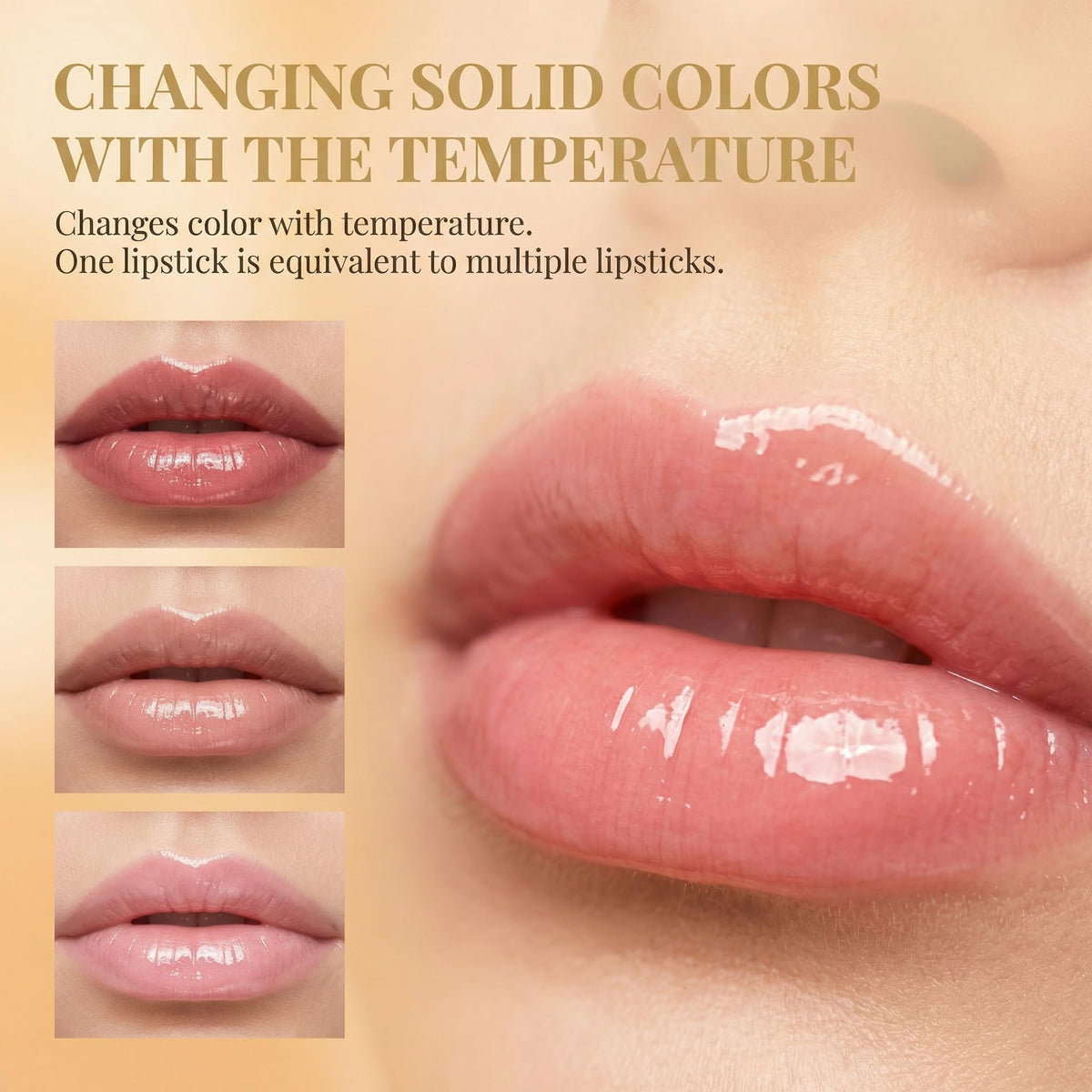 ZOYYE close-up of glossy texture highlighting moisturizing, non-drying finish