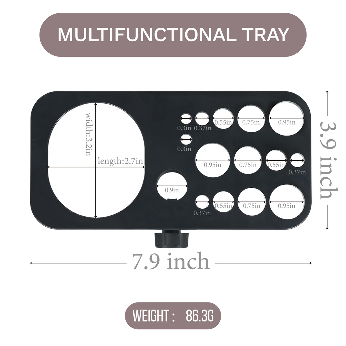 ZQIAN BEAUTY mounting parts and screws displayed for easy assembly
