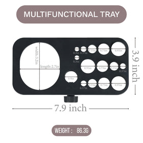 ZQIAN BEAUTY mounting parts and screws displayed for easy assembly