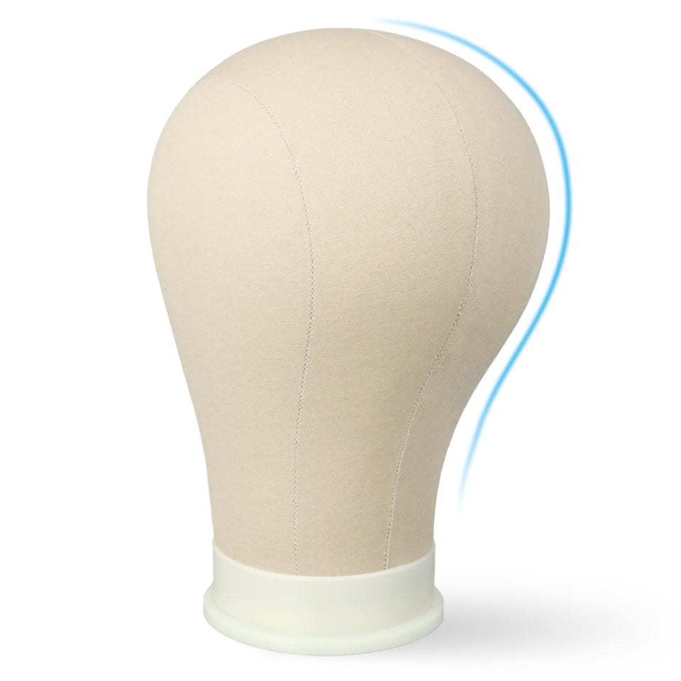 ZQIAN BEAUTY front view wig head showing realistic contours and stable styling surface