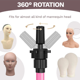 ZQIAN BEAUTY stand holding mannequin head in salon for realistic practice