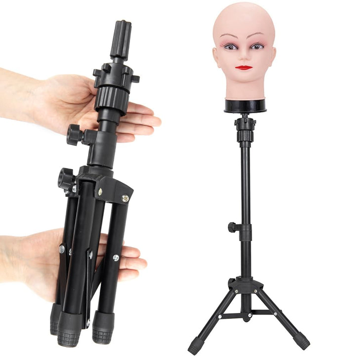 ZQIAN BEAUTY front view of tripod showing stable base and polished finish