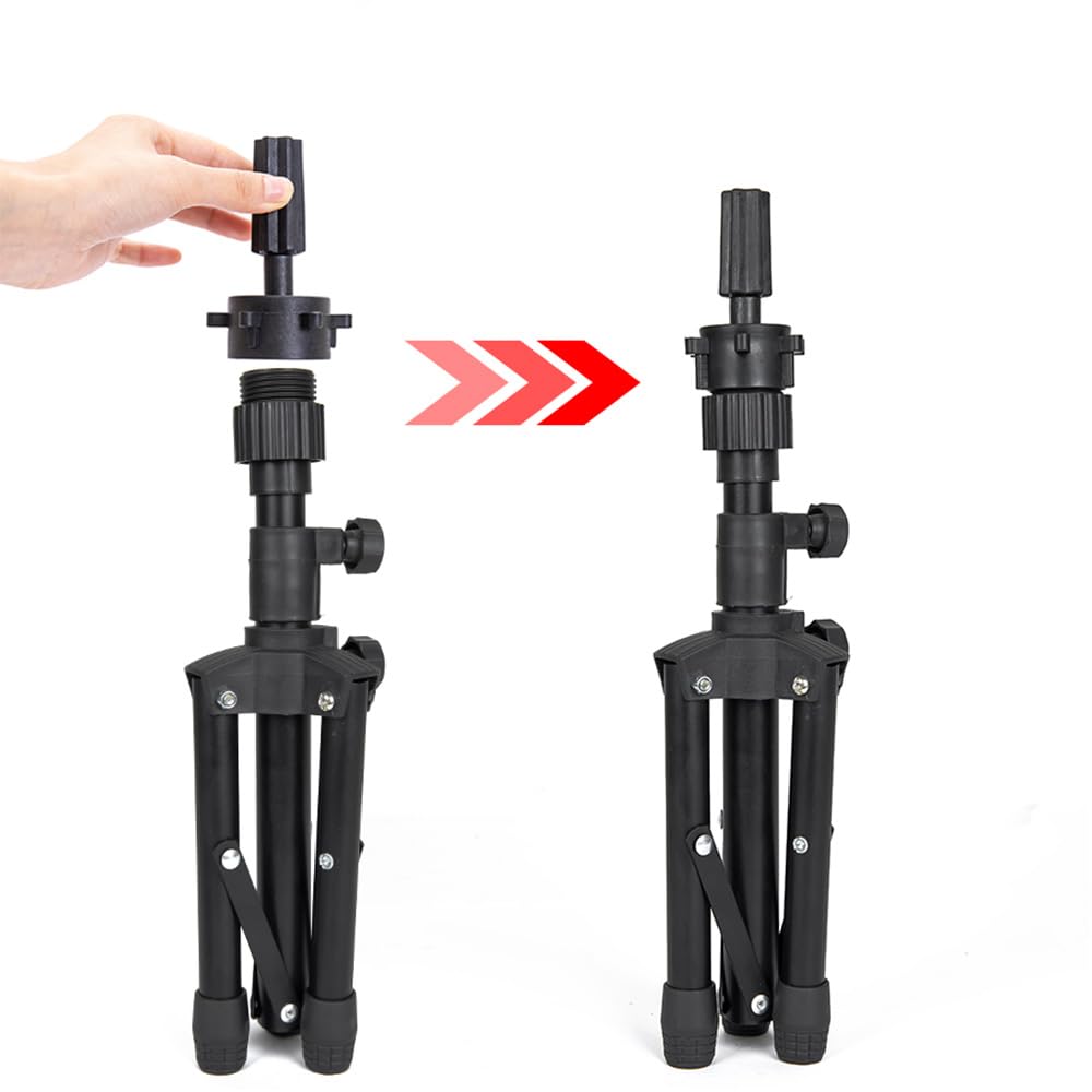 ZQIAN BEAUTY tripod supporting a mannequin head for styling practice advantage