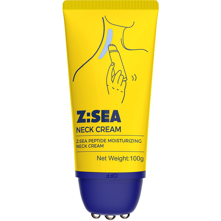 Z:SEA front jar view showing packaging and benefit of targeted neck firming