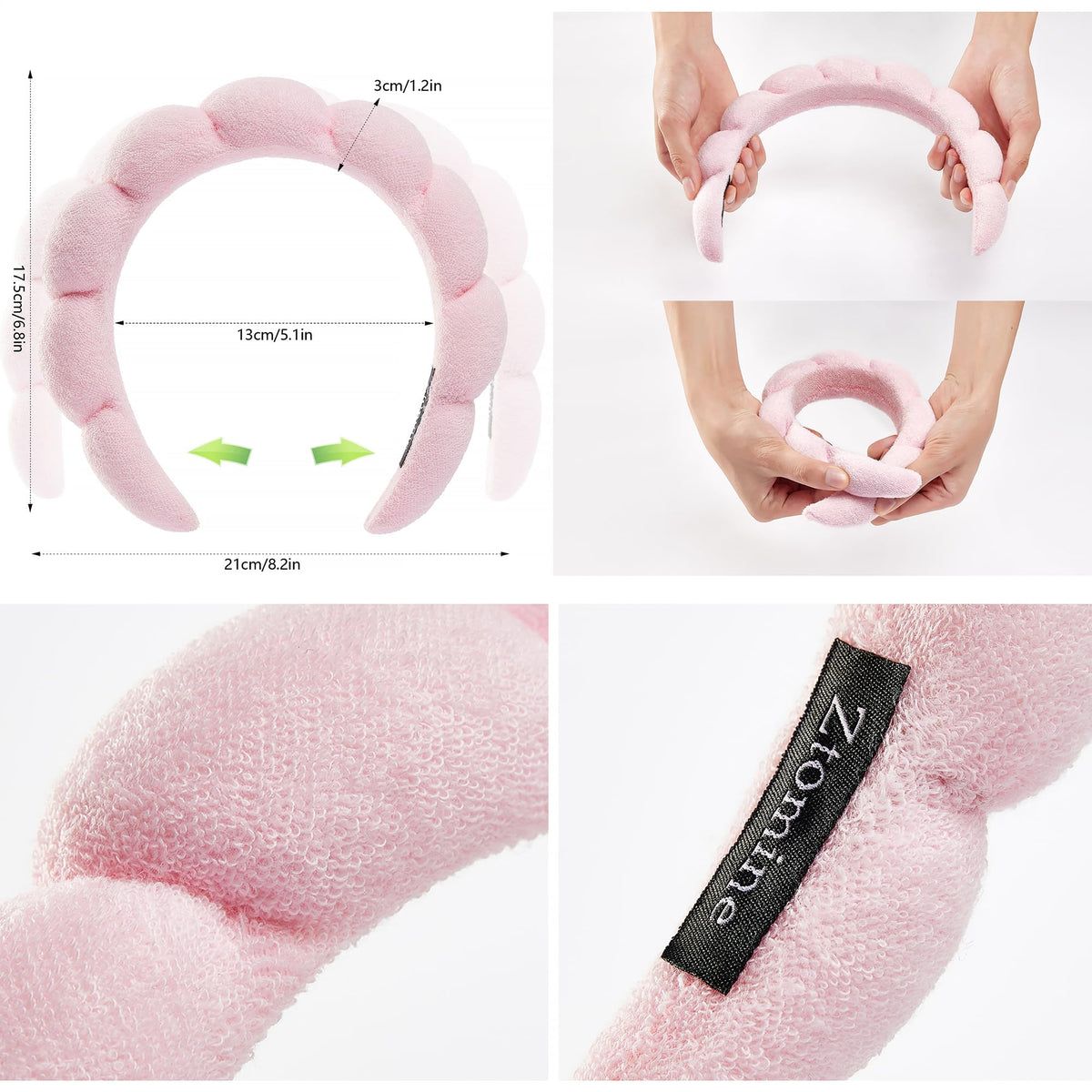 Ztomine close-up terry cloth texture highlighting absorbency and softness