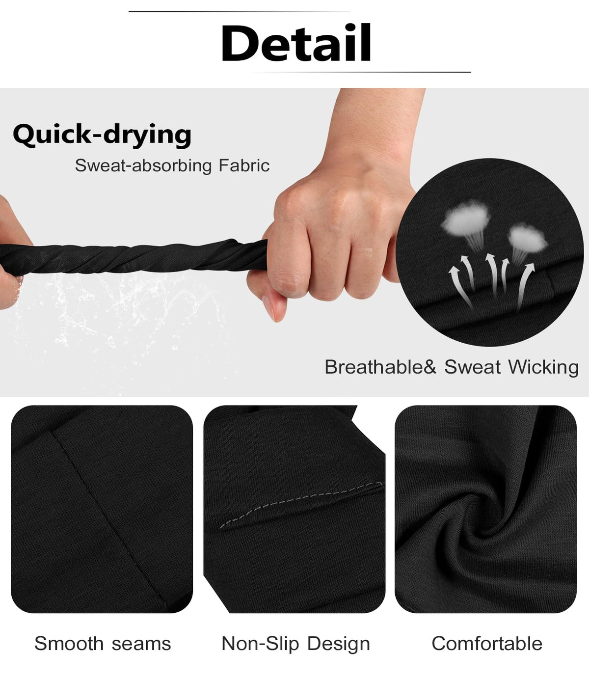 Ztomine label and material tag detail showing polyester-cotton blend for absorbency