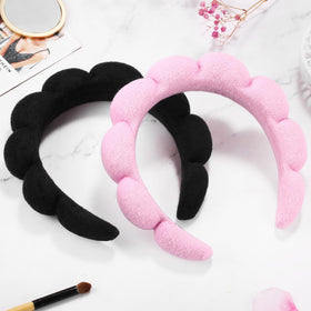 Ztomine headband shown on model for scale to demonstrate comfortable adult fit