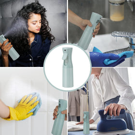 Zuhose placed on salon station showing professional-ready continuous spray