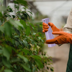 Zuhose being refilled from jug showing easy refill and durability benefit
