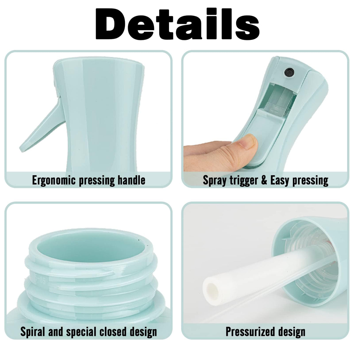 Zuhose side profile with measurements showing 200ml capacity and compact height