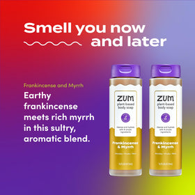 Zum foamy lather texture demonstrating moisturizing clean benefit