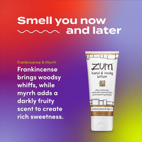 Zum lotion texture swirl illustrating creamy shea butter hydration
