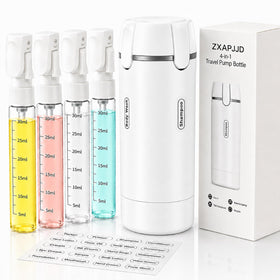 ZXAPJJD front view of dispenser showing compact TSA-friendly design and convenience