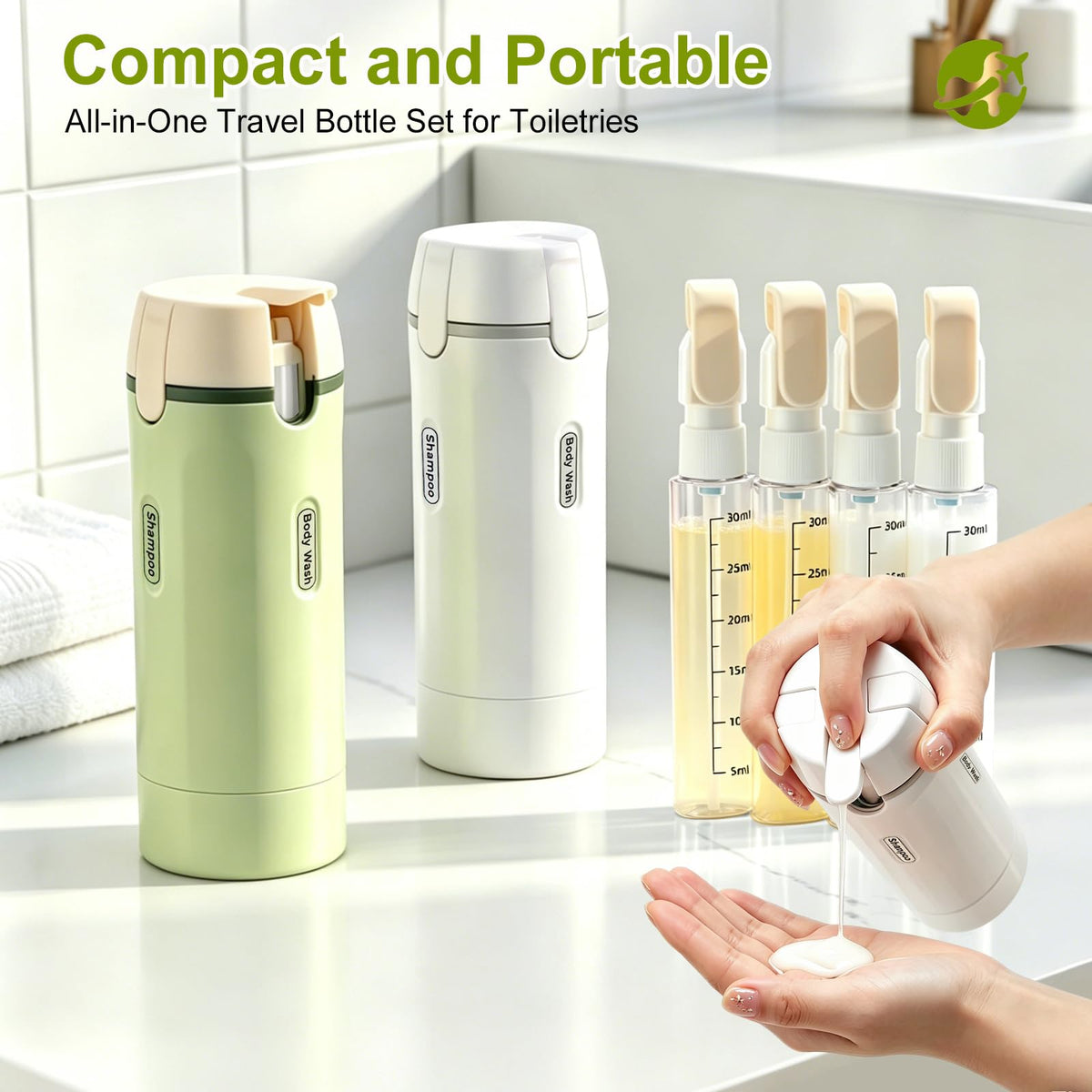 ZXAPJJD rotatable top selecting one bottle for one-handed dispensing convenience benefit