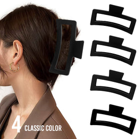 ZYTJ clip securing a full high bun to demonstrate strong hold for thick hair
