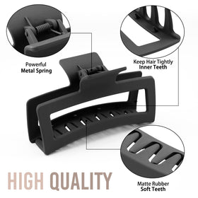 ZYTJ detailed shot of long teeth and strong spring that grip thick hair reliably