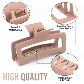 ZYTJ detailed inner teeth shot showing secure grip for thick hair benefit