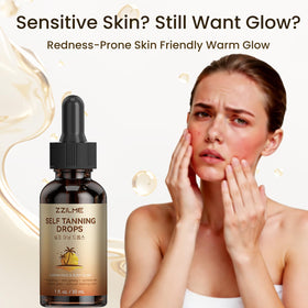 ZZILME applying on face to show streak-free blending and subtle glow
