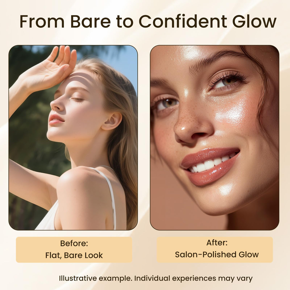 ZZILME applying on arm to display even body coverage and gradual bronze