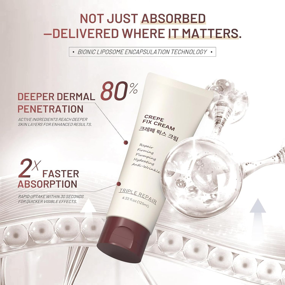 ZZILME applied to neck demonstrating smoothing benefit and easy glide